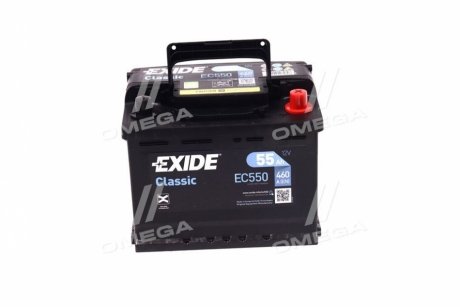 Аккумулятор 55Ah-12v CLASSIC(242х175х190),R,EN460 EXIDE EC550
