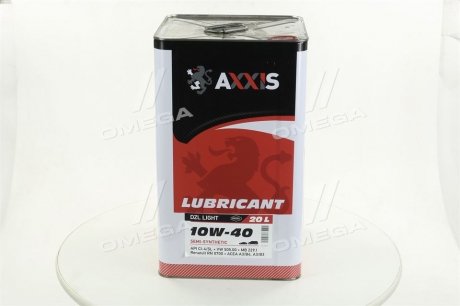 Олія моторна. AXXIS 10W-40 DZL Light (Каністра 20л)) AXXIS Польша 48021043885