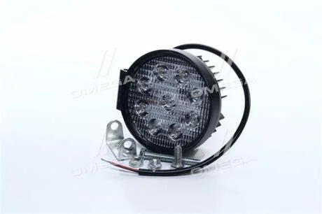 Фара LED круглая 27W, 9 ламп, 110*128мм, узкий луч <ДК> Дорожня карта DK B2-27W-B SL