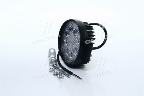 Фара LED кругла 24W, 8 ламп, 110 * 128мм, вузький промінь <ДК> Дорожня карта DK B2-24W-A SL (фото 1)