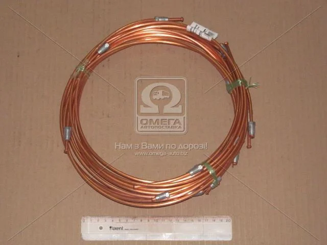 Трубка тормозная ГАЗ 3302 компл. 10 трубок (медн.) <ДК> Дорожня карта DK-3502 (фото 1)