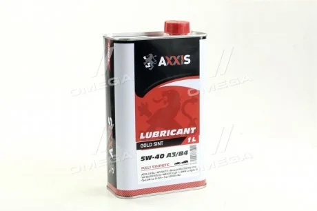 Масло моторн. AXXIS 5W-40 A3/B4 Gold Sint (Канистра 1л) AXXIS Польша 48021043869