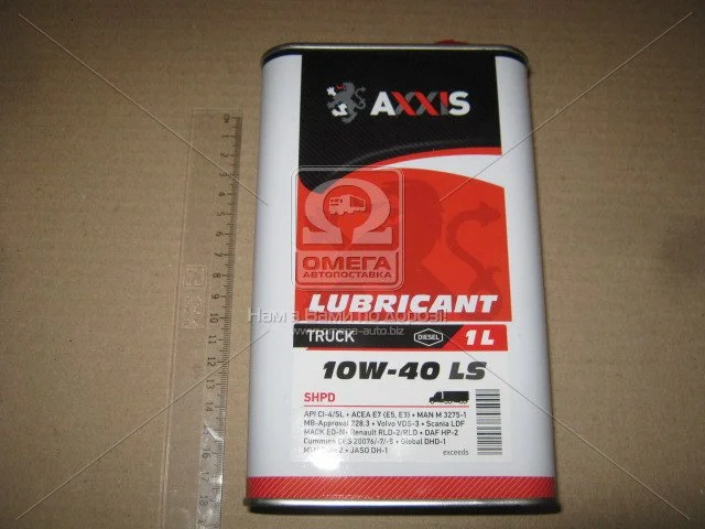 Олія моторна. AXXIS TRUCK 10W-40 LS SHPD (Каністра 1л) AXXIS Польша 48021043895 (фото 1)