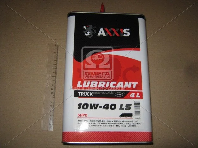 Масло моторн. AXXIS TRUCK 10W-40 LS SHPD (Канистра 4л) AXXIS Польша 48021043896 (фото 1)