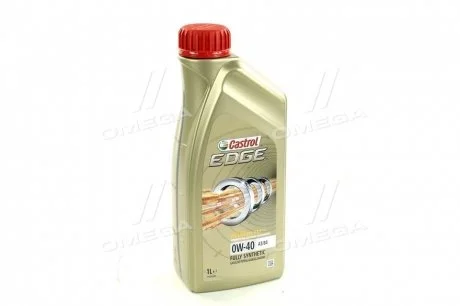 Масло моторное EDGE 0W-40 А3/В4 (Канистра 1л) Castrol 15F6B4 (фото 1)