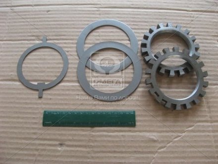 Фото 1 - ремкомплект оси балансира (3 шайбы, 2 гайки) (Беларусь) МАЗ, ОАО «Минский автомобильный завод» 516-2918000 Ремкомплект оси балансира (3 шайбы, 2 гайки) (Беларусь) МАЗ, ОАО «Минский автомобильный завод» 516-2918000 (фото 1)