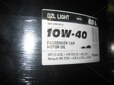 Масло моторн. AXXIS 10W-40 DZL Light (Бочка 60л) AXXIS Польша 108551