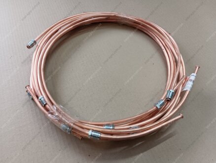 Трубка гальмівна ГАЗ 53, 66, 3307 комплект 8 трубок (мідні) (ДК) Дорожня карта DK-3504