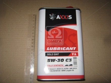 Олія моторна. AXXIS 5W-30 C3 504/507 (Каністра 1л)) AXXIS Польша 48021043866