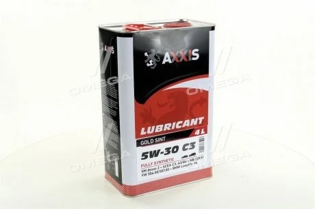 Олія моторна. AXXIS 5W-30 C3 504/507 (Каністра 4л)) AXXIS Польша 48021043865