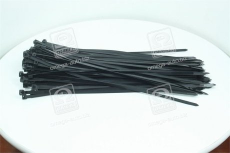 Хомут пластиковий 7.6 х400мм. чорний 100шт./уп. <ДК> Дорожня карта DK22-7.6х400BK