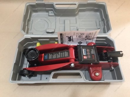 Домкрат подкатной, 2т пластик, H=130/330 7,5кг <ДК> Дорожня карта FJ-02PVC