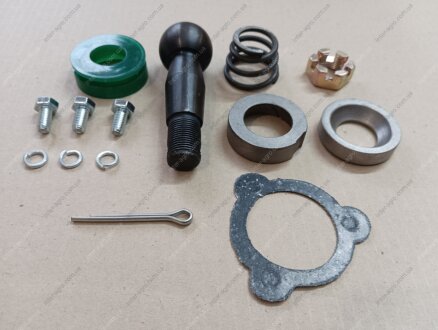 Ремкомплект тяги рулевой ЗИЛ 130, 131, Садко (полный, палец черный, пыльник СИЛИКОН) АВТО-СОЮЗ 88 120-3003032/66/67