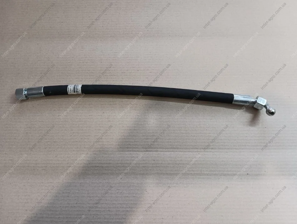 Рукав МТЗ L=520 ключ S24 (M20x1,5) d-10 з кутом 90* РВТ 2SN (ДК) Дорожня карта 680-4607140-05 (фото 1)