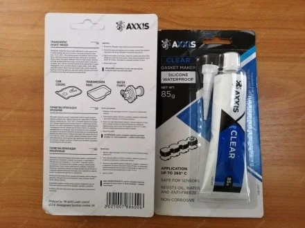 Герметик прокладок прозрачный 85гр AXXIS AXXIS Польша VSB-007