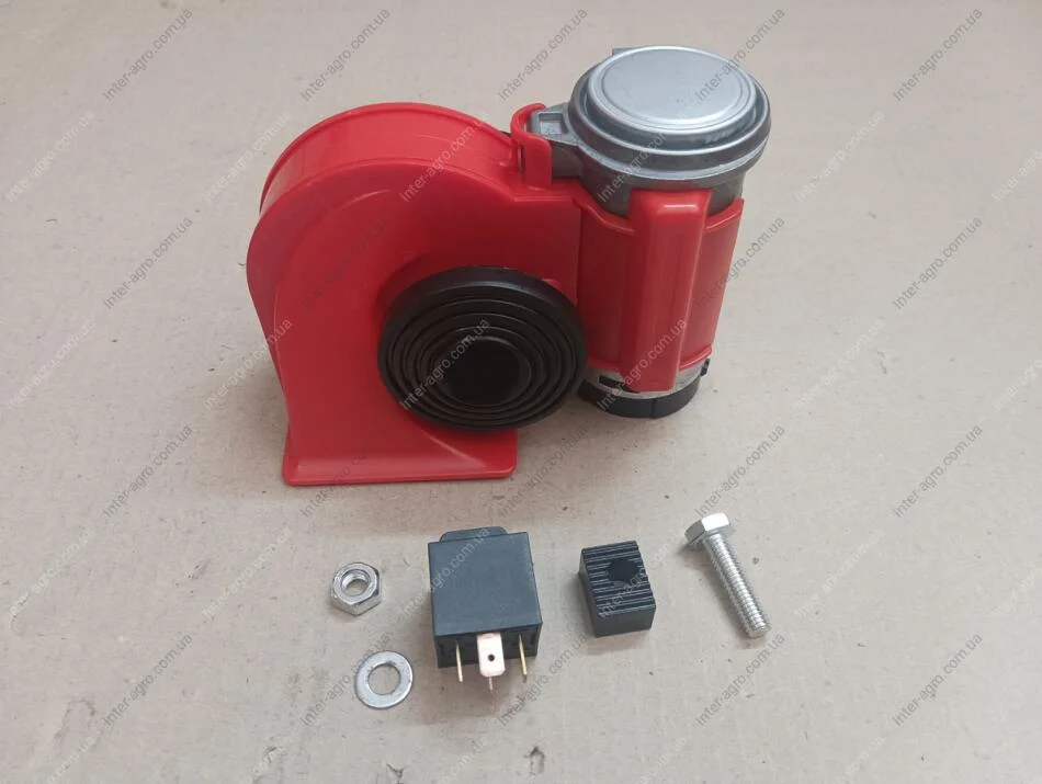 Сигнал улитка Nautilus красный 12В (ДК) Дорожня карта SL-1021R (фото 1)