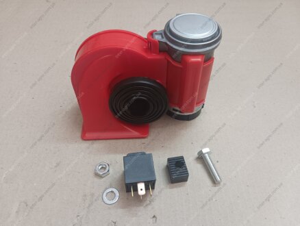 Сигнал равлик Nautilus червоний 12В (ДК) Дорожня карта SL-1021R