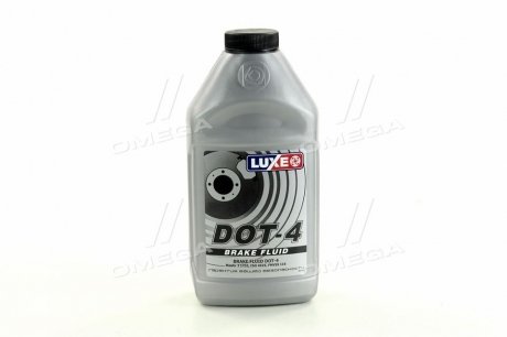 Жидкость тормозная DOT4 LUXЕ 438г серебряная кантстра LUXE 650