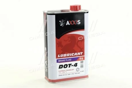 Жидкость торм. AXXIS DOT4 (Канистра 1л) AXXIS Польша 26461