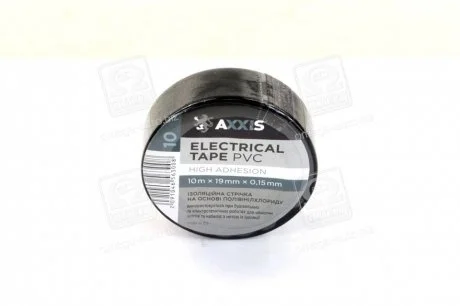Ізолента чорна 19mmх10 <AXXIS> AXXIS Польша ET-912 BL