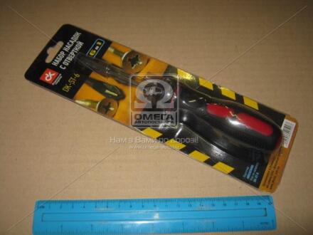 Набор насадок с отверткой 6шт. Дорожня карта Dk-st-6