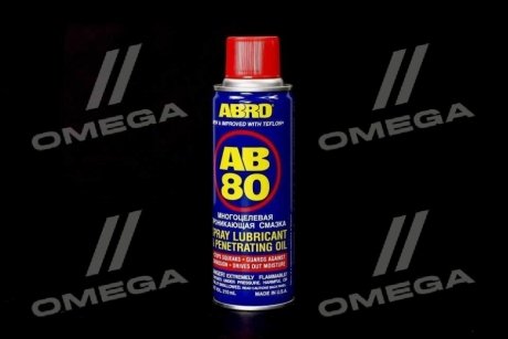 Смазка проникающая 210мл ABRO AB-80-R smoll