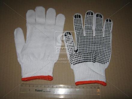 Рукавички робочі в'язані з ПВХ крапкою <ДК> Дорожня карта DK-PR3