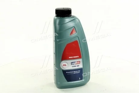 Олива моторна Молібден 15W-40 SJ/CF (Каністра 1л) LUXE 7430