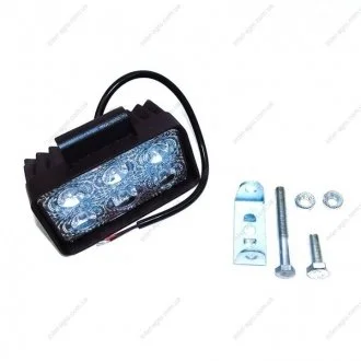Фара LED прямоугольная 18W, 6 ламп, 110*114,5мм, широкий луч 12/24V 6000K (ТМ JUBANA) Jubana, Литва 453701046