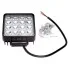 Фара LED прямокутна 48W, 16 ламп, 110*164мм, вузький промінь 12/24В (пр-во Юбана) 453701051 (фото 1)