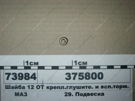 Шайба 12 ВІД крепл.глушіть. та всп.торм. (МАЗ) МАЗ, ОАО «Минский автомобильный завод» 375800