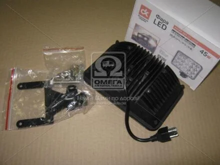 Фара LED прямокутна 45W, 15 ламп, 110 * 170мм, широкий промінь <ДК> Дорожня карта DK B2-45W-A FL