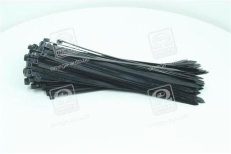 Хомут пластиковий 7.6 х300мм. чорний 100шт./уп. <ДК> Дорожня карта DK22-7.6х300BK