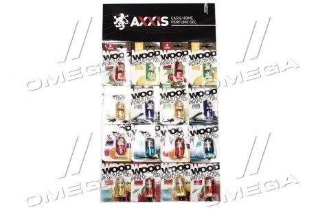 Ароматизатор AXXIS "" на планшете 16шт (8 ароматов) AXXIS Польша Mix wood