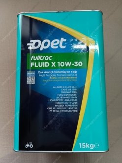 Масло трансмиссионное FULLTRAC FLUID X 10W-30 UTTO 17л Opet 10W-30 FULLTRAC FLUID X 17L