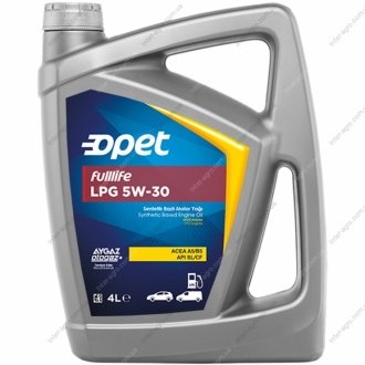 Масло моторное 5W-30 FULLLIFE LPG синт 4 л Opet 5W-30 FULLLIFE LPG 4L