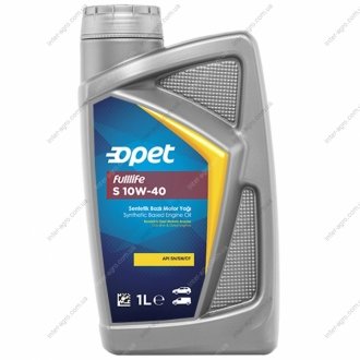 Масло моторное 10W-40 FULLLIFE S синт 1 л Opet 10W-40 FULLLIFE S 1L