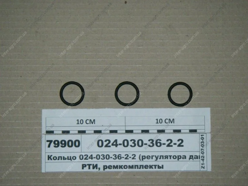 Кільце (регулятора тиску) (вир-во Рось-Гума) Рось-гума 024-030-36-2-2 (фото 1)