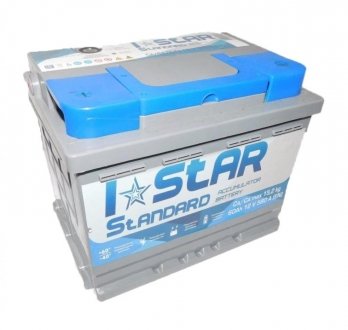Акумулятор стартерний (I STAR Standard) 6СТ-60 А3 (1) (242x175x190) Н/в 560 72 02