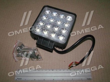 Фара LED кругла 30W, Combo, 130*115*55мм, гібрид. промінь 12/24V, 6000K (з синім оком) (ТМ JUBANA) Jubana, Литва 453701096