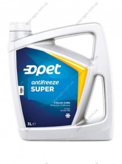 Антифриз концентрат Super Antifreeze G11 (голубой) 3л Opet ANTIFREEZE SUPER 3 L