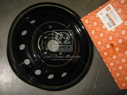 Колісний диск 14х5,5 4x100 Et 45 DIA 56,56 CHEVROLET AVEO чорний <ДК> Н/в DK 218.3101015-10.28