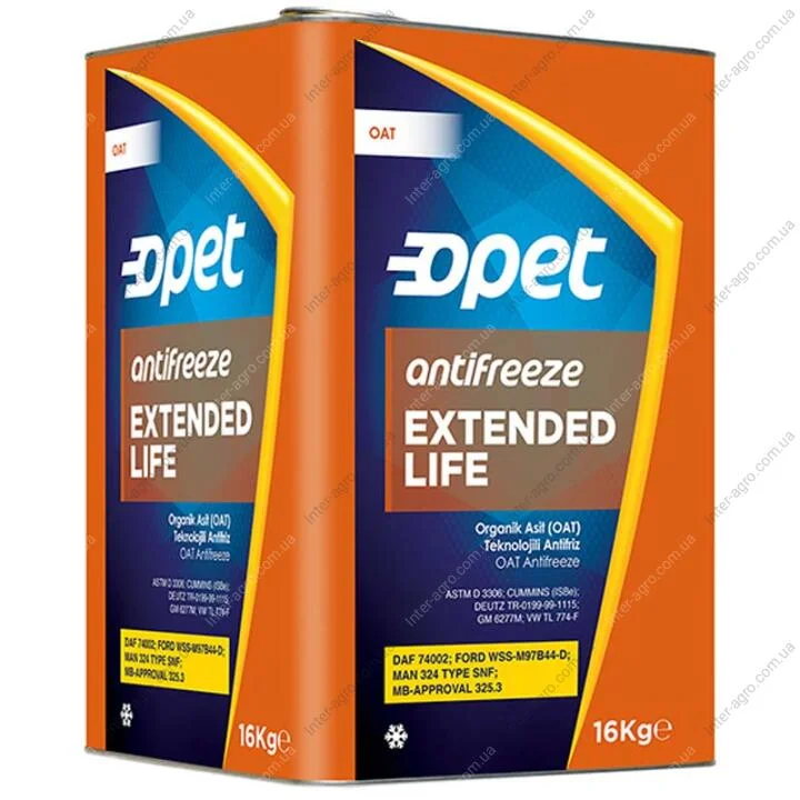 Антифриз концентрат EXTENDED LIFE G12+ (помаранчевий) 16кг Opet ANTIFREEZE LONG LIFE 16 kg (фото 1)