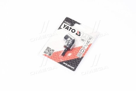 Держатель адаптер угловой : HEX - 1/4 ", L = 37 мм, F = 12 Нм, под углом 105 °, шт(про-во) YATO YT-04632