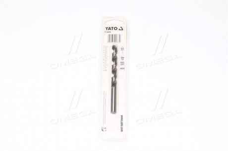 Сверло по металлу premium к нерж и високолег стали, литья 9.5 х 60 мм hss 4261(про-во) YATO YT-44229