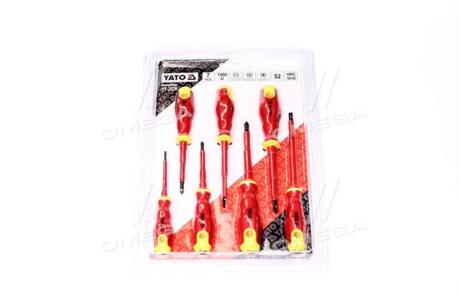 Набор отверток диэлектрических изолированных до 1000 V. 7 шт. [20/40], компл(про-во) YATO YT-2828