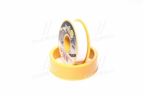 Фум - лента тефлоновая уплотнительная, l = 15 м, b = 19 мм, h = 0,2мм(про-во VOREL) YATO 75202 (фото 1)