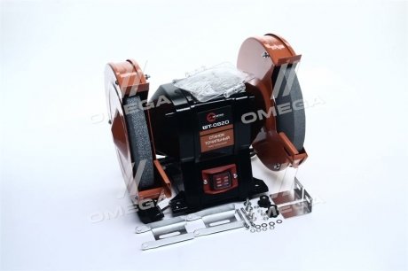 Станок точильный настольный 400Вт, 0-2950об/мин, шлифкруг 200мм.(про-во) Intertool WT-0820 (фото 1)