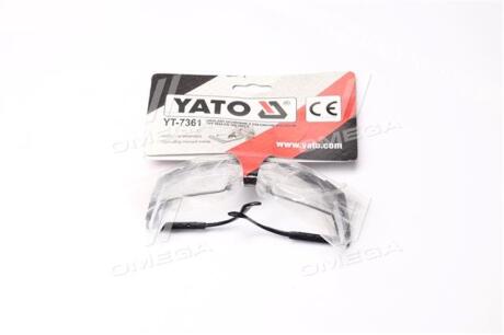 Очки защитные открытые, прозрачные на оправе [12/240], шт(про-во) YATO YT-7361