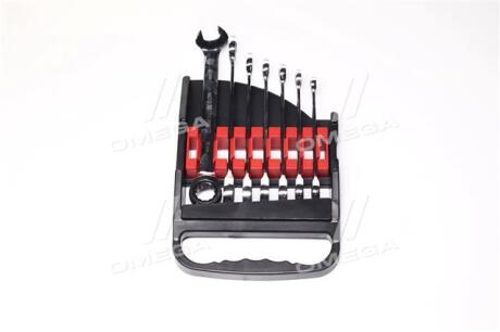 Ключи рожково-накидные с трищаткою: CrV, М = 10-19 мм,(про-во) YATO YT-0208